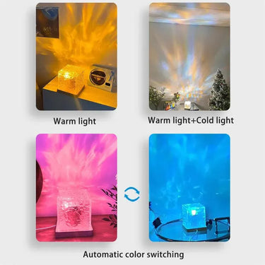AuroraDream™ Water Ripple Projector Night Light Lamp - TechShopi